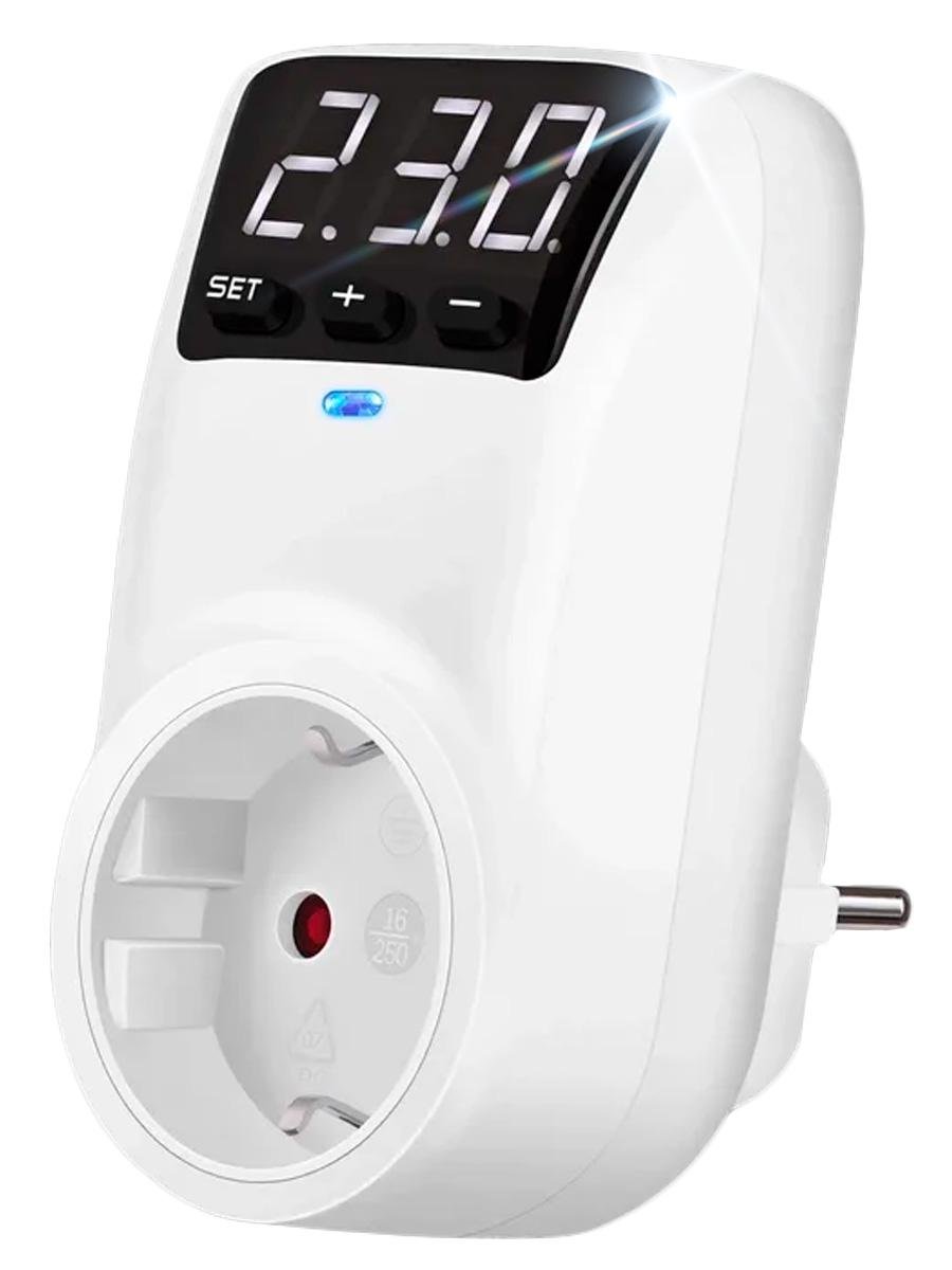 Реле напряжения BRS в розетку с LCD-экраном 16А (31481018)