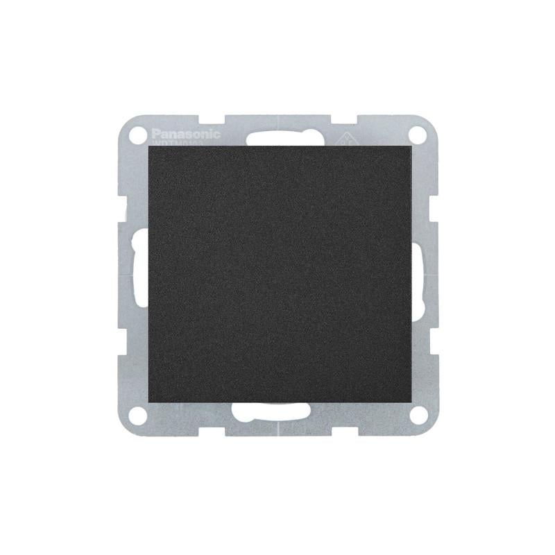 Выключатель одноклавишный Panasonic Karre Plus 55 без рамки ABS Черный (WDTT00012B UA1)