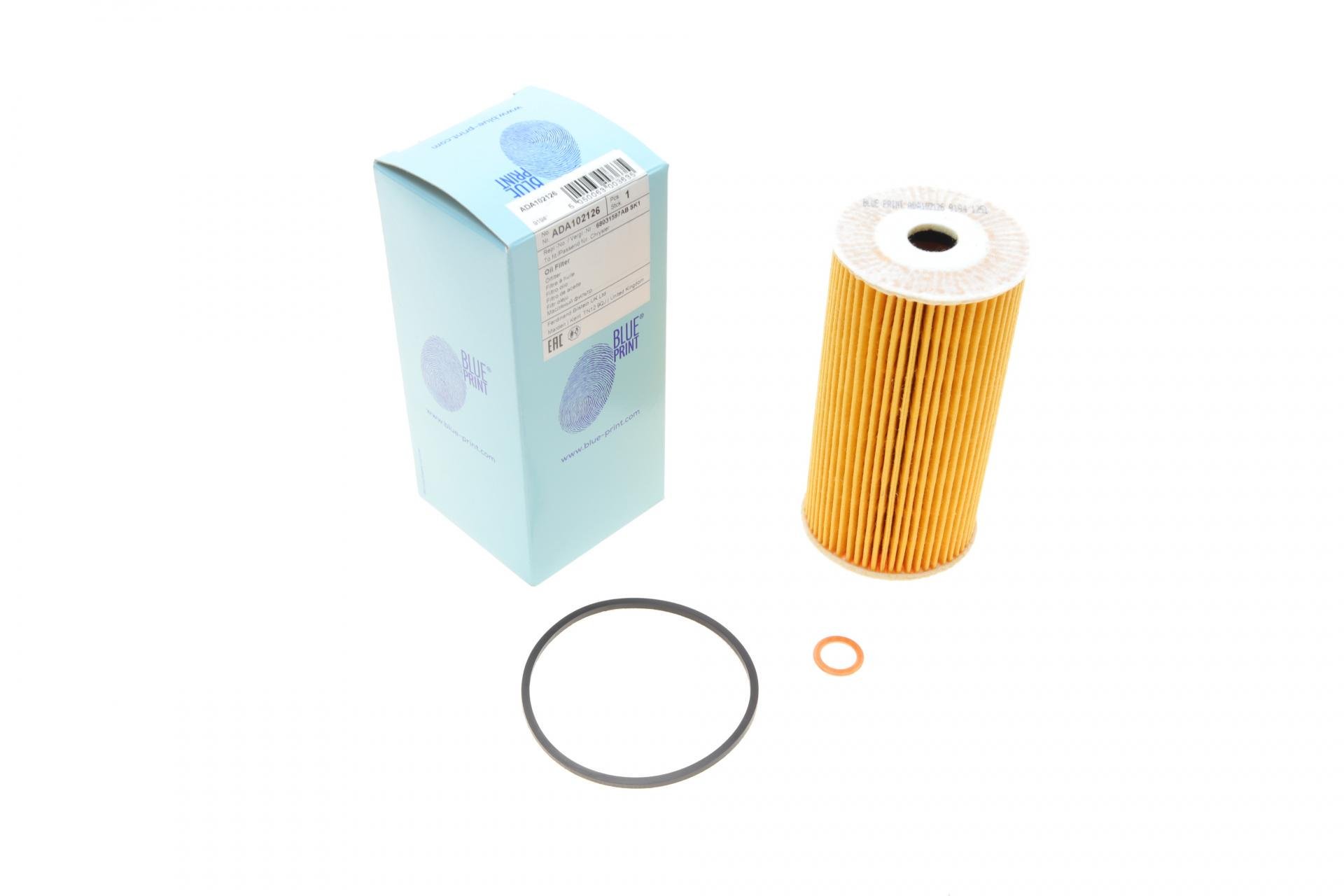 Фильтр масляный BLUE PRINT для Chrysler Grand Voyager 2,8 CRD 07- (ADA102126)