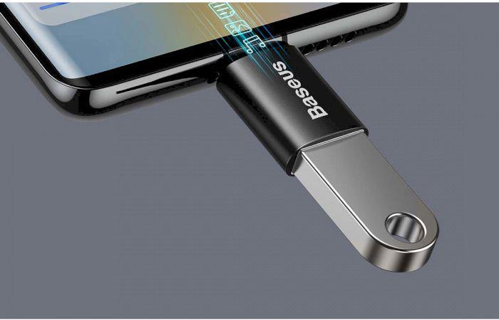 Перехідник Baseus Ingenuity Series Mini OTG Adaptor USB-C to USB-A Black (ZJJQ000001) - фото 6 Перехідник Baseus Ingenuity Series Mini OTG Adaptor USB-C to USB-A Black (ZJJQ000001) - фото 6