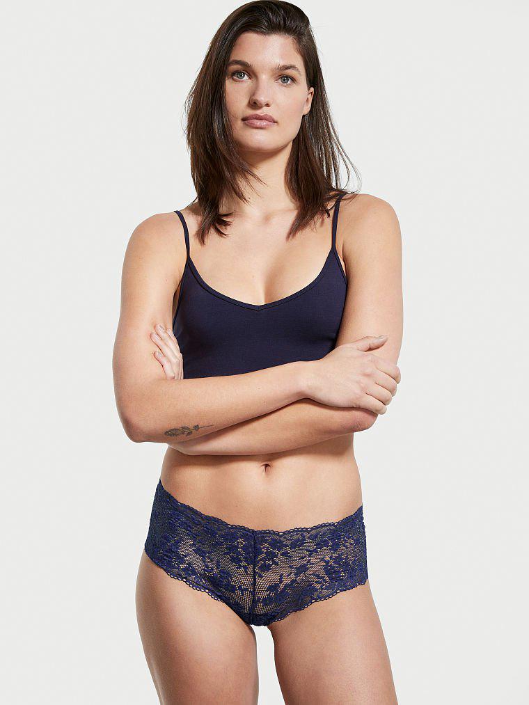 Трусики-шорты Victoria's Secret кружевные XS Синий (1159773151) - фото 1