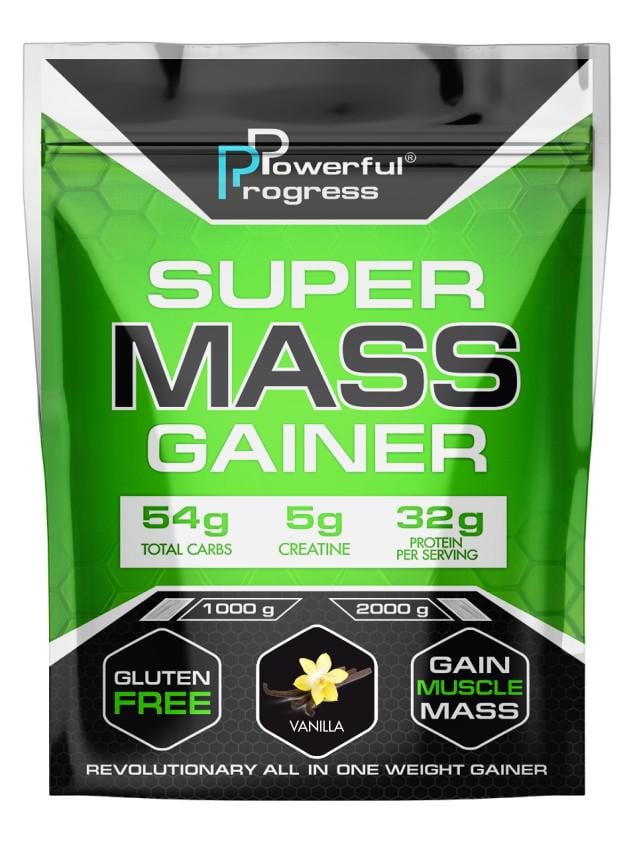 Гейнер высокобелковый Powerful Progress Super Mass Gainer 2 кг Ваниль (10838-02)