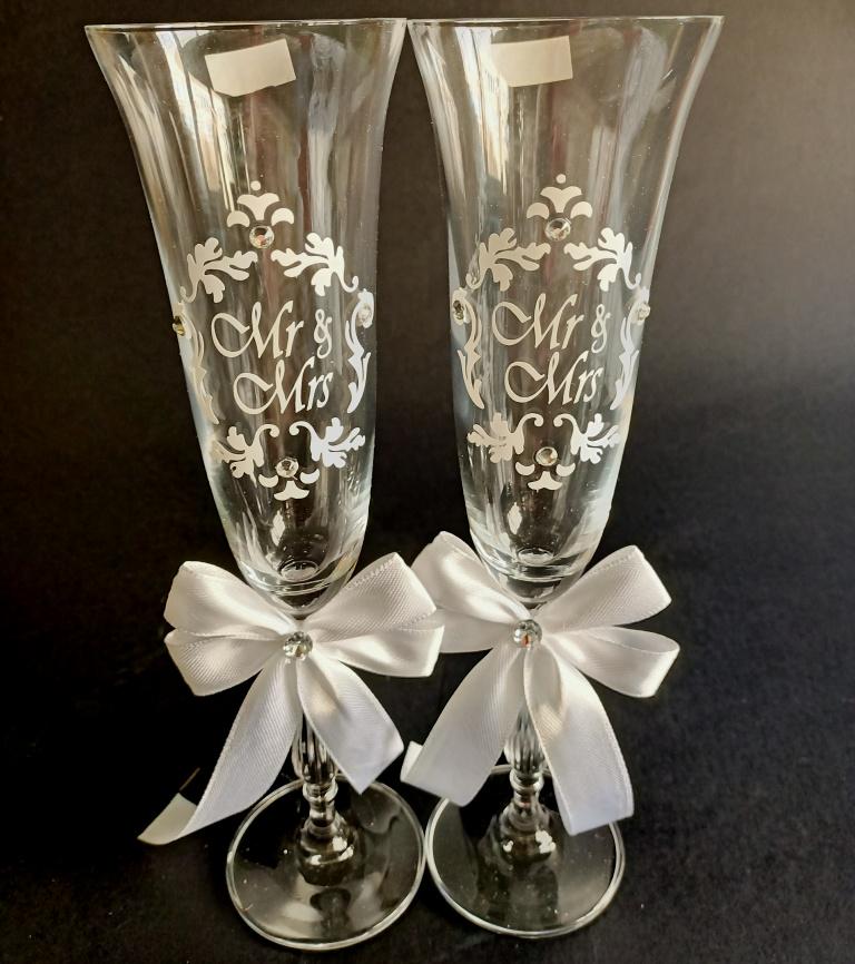 Бокалы свадебные Bohemia Sandy 190 мл 2 шт. (8882)