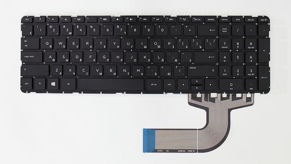 Клавіатура для ноутбука HP Pavilion 15-E/15-N/15T-E/15T-N/15Z-E/15Z-N RU без рамки Black