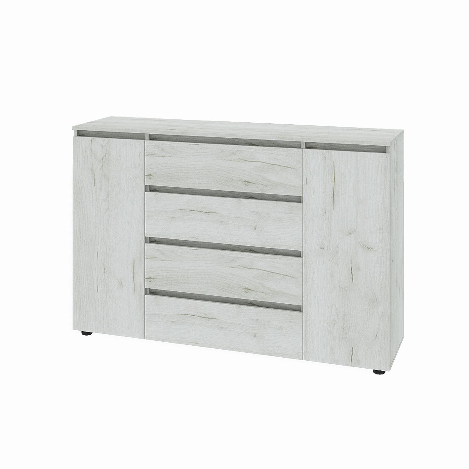 Комод Everest Лайт КЛ-4 1400х377х930 мм Крафт белый (11402) Комод Everest Лайт КЛ-4 1400х377х930 мм Крафт белый (11402)