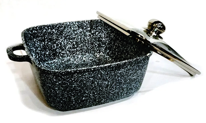 Кастрюля-котел с крышкой Benson BN-361 из литого алюминия 3 л Черный (6-18-BN-361) Кастрюля-котел с крышкой Benson BN-361 из литого алюминия 3 л Черный (6-18-BN-361)