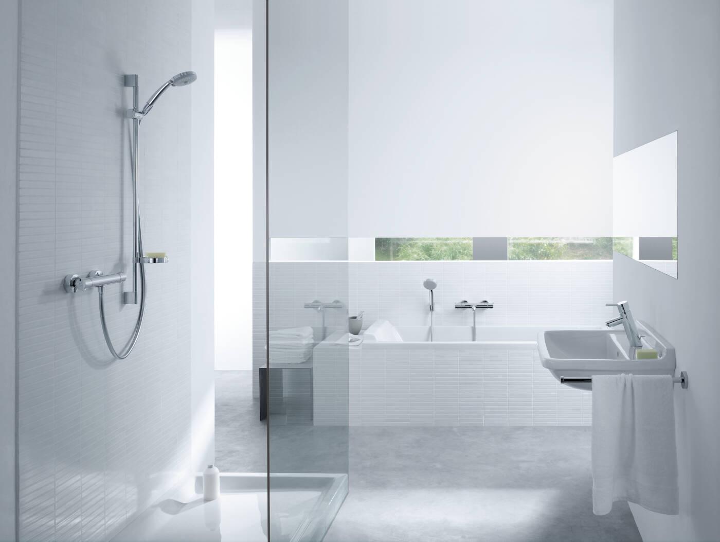 Cмеситель для душа Hansgrohe CROMA 100 Multi 27085000 с термостатом Хром (115937) - фото 4