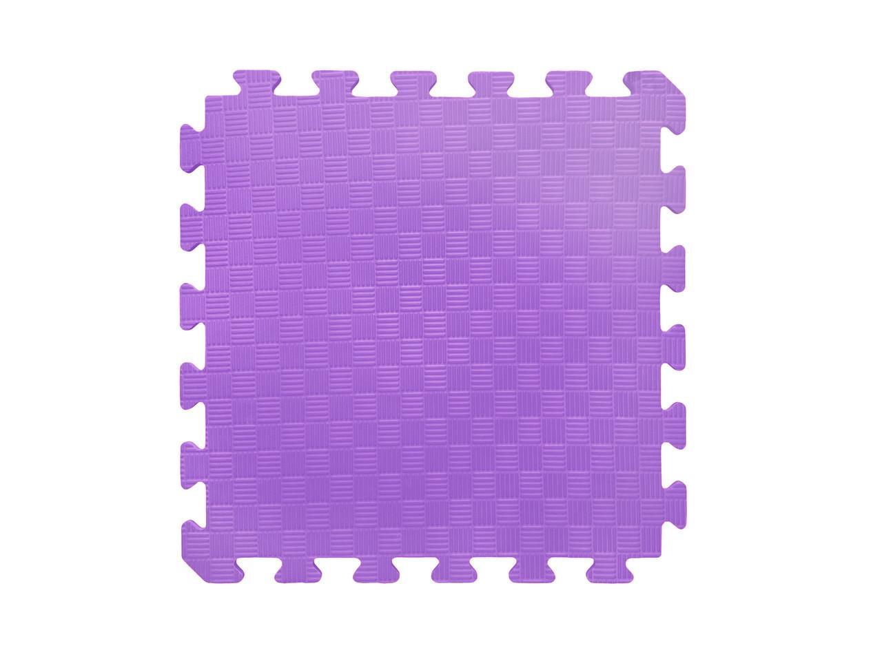 Мягкий пол пазл 50x50x1 см 10 шт. Фиолетовый