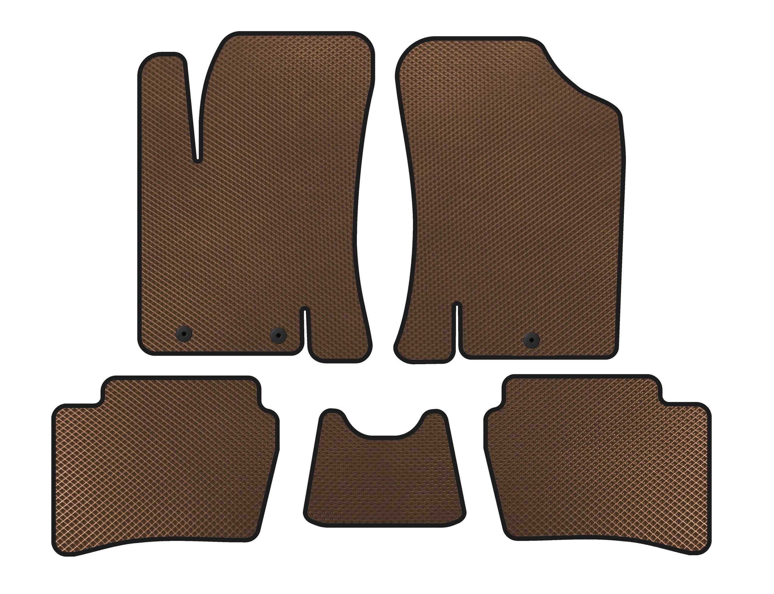 Коврики Digital Designs HB EVA для Hyundai I-20 2008-2012 гг. этилвинилацетат Коричневый (141641)