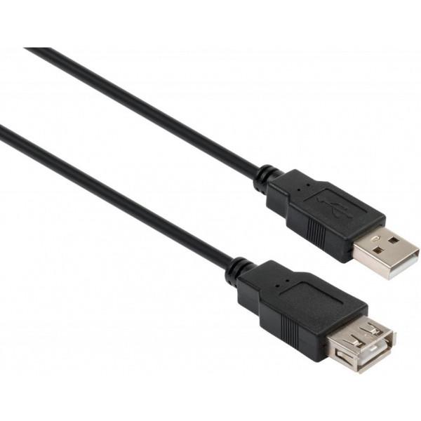 Подовжувач Vinga USB 2.0 AM/AF 3.0 м (VCPUSBAMAF3BK)