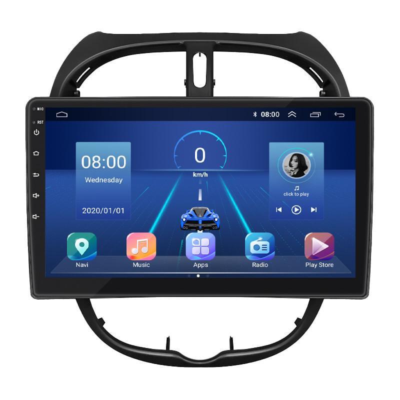 Автомагнитола штатная Lesko для Peugeot 206 1998-2012 9" 6/128Gb 4G Wi-Fi GPS Top MOB