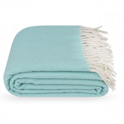 Плед бовария дабл 140х200 см Бело-Мятный - фото 1