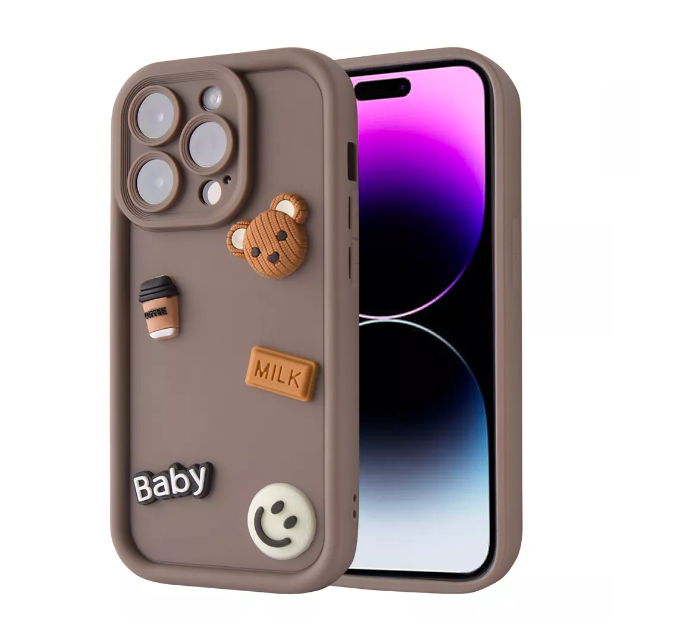 Чехол силиконовый Be happy silicon Case iPhone 15 Pro MAX - Baby - фото 1