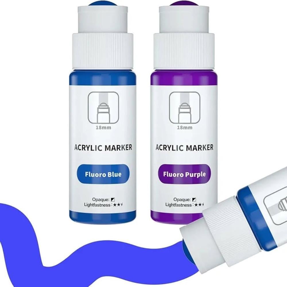 Маркеры акриловые 60 мл 12 цветов (37-122205) - фото 8 Маркеры акриловые 60 мл 12 цветов (37-122205) - фото 8