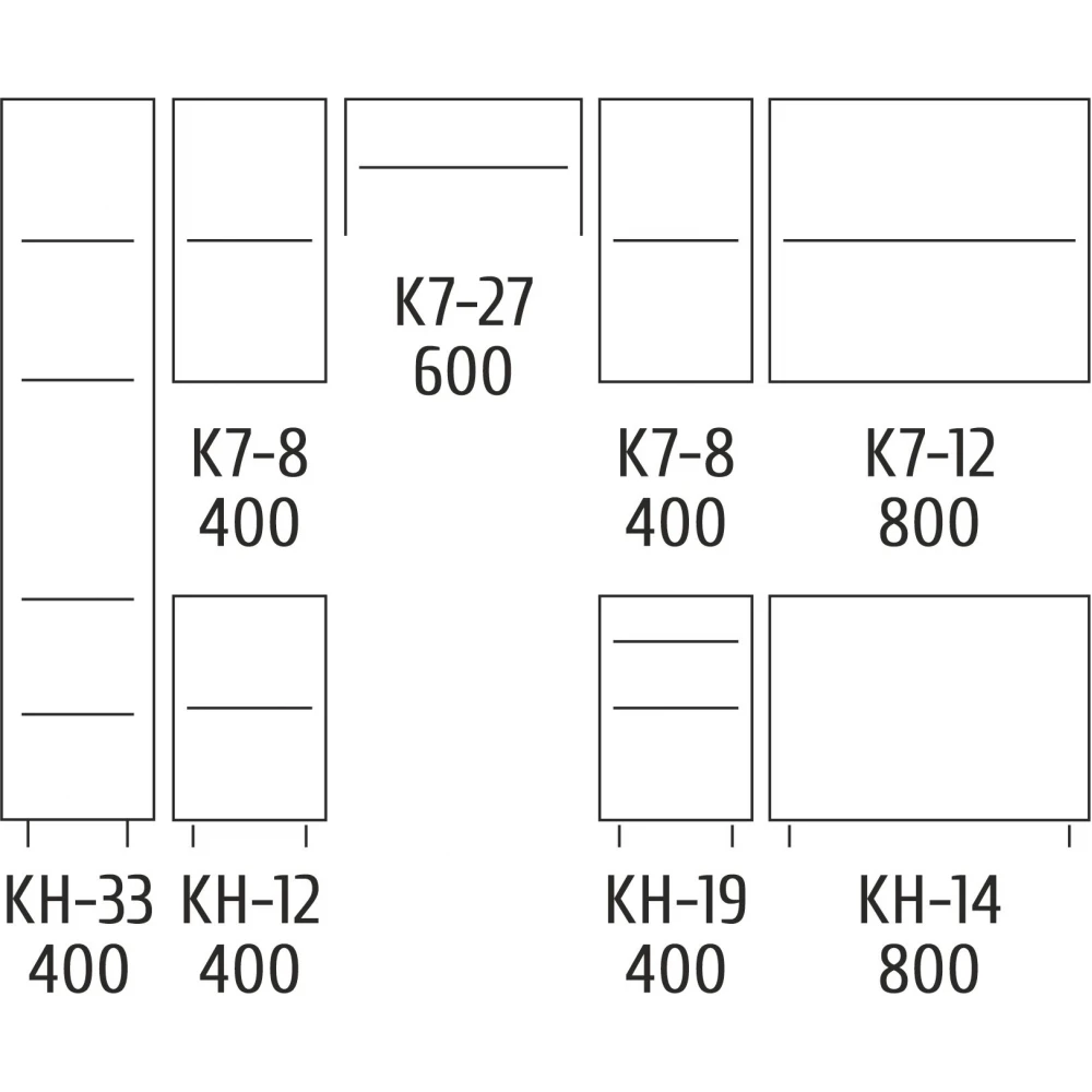 Кухня прямая Грейс 260 см Антрацит/Дуб аппалачи (S-80-006-166) - фото 3