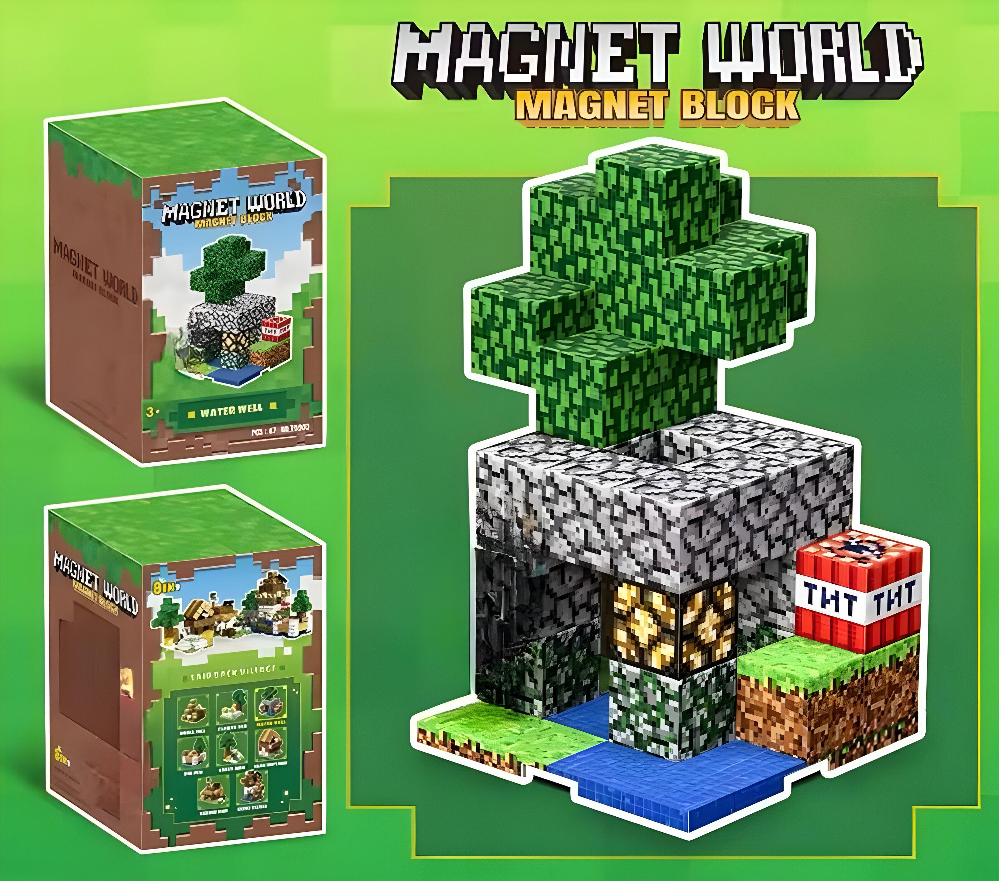 Конструктор дитячий магнітний Minecraft Колодязь 47 дет. (T9903) - фото 2 Конструктор дитячий магнітний Minecraft Колодязь 47 дет. (T9903) - фото 2