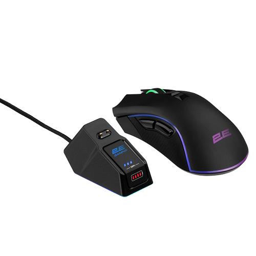 Комп'ютерна мишка ігрова 2E 2E-MG340UB-WL gaming MG340 WL RGB USB2,0 бездротова Black (582374) - фото 6