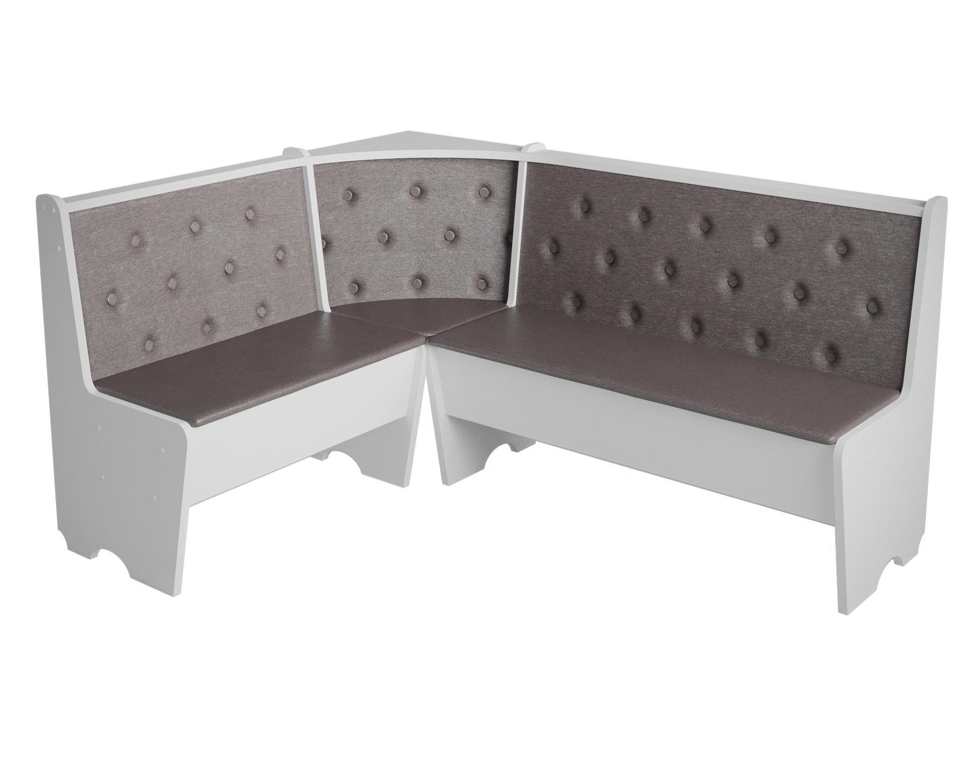 Кухонный уголок Mebel-Service ткань Бонус новая ДСП 153,5х113,5 см Белый (K-BN-B) - фото 2 Кухонный уголок Mebel-Service ткань Бонус новая ДСП 153,5х113,5 см Белый (K-BN-B) - фото 2