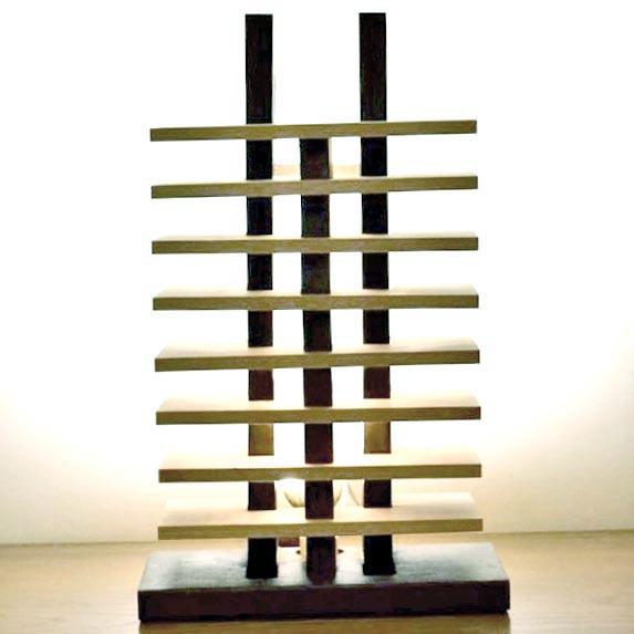 Світильник настільний з дерева Баральді Бланже/Венге (НСС-00750112) - фото 2 Світильник настільний з дерева Баральді Бланже/Венге (НСС-00750112) - фото 2