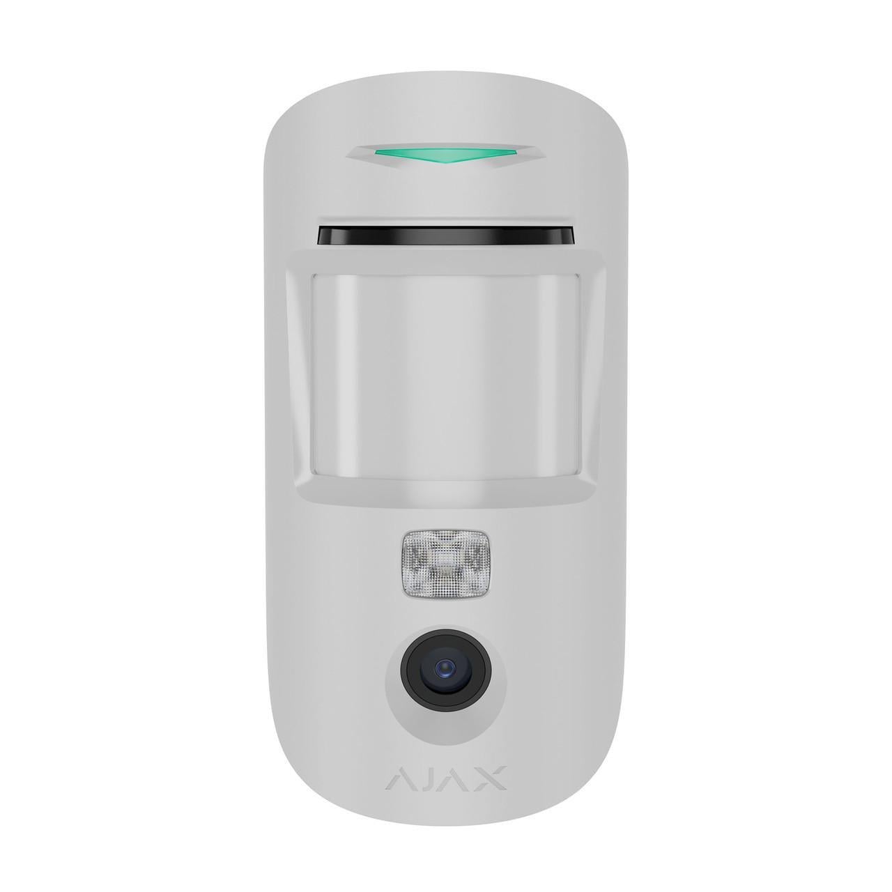 Датчик движения с фотокамерой для верификации тревог Ajax MotionCam PhOD Jeweller White (2783464871) Датчик движения с фотокамерой для верификации тревог Ajax MotionCam PhOD Jeweller White (2783464871)