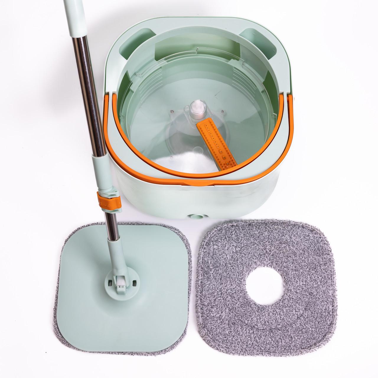Набор для уборки швабра с отжимом и ведром HP-35015-46 Зеленый (A-035272) - фото 9