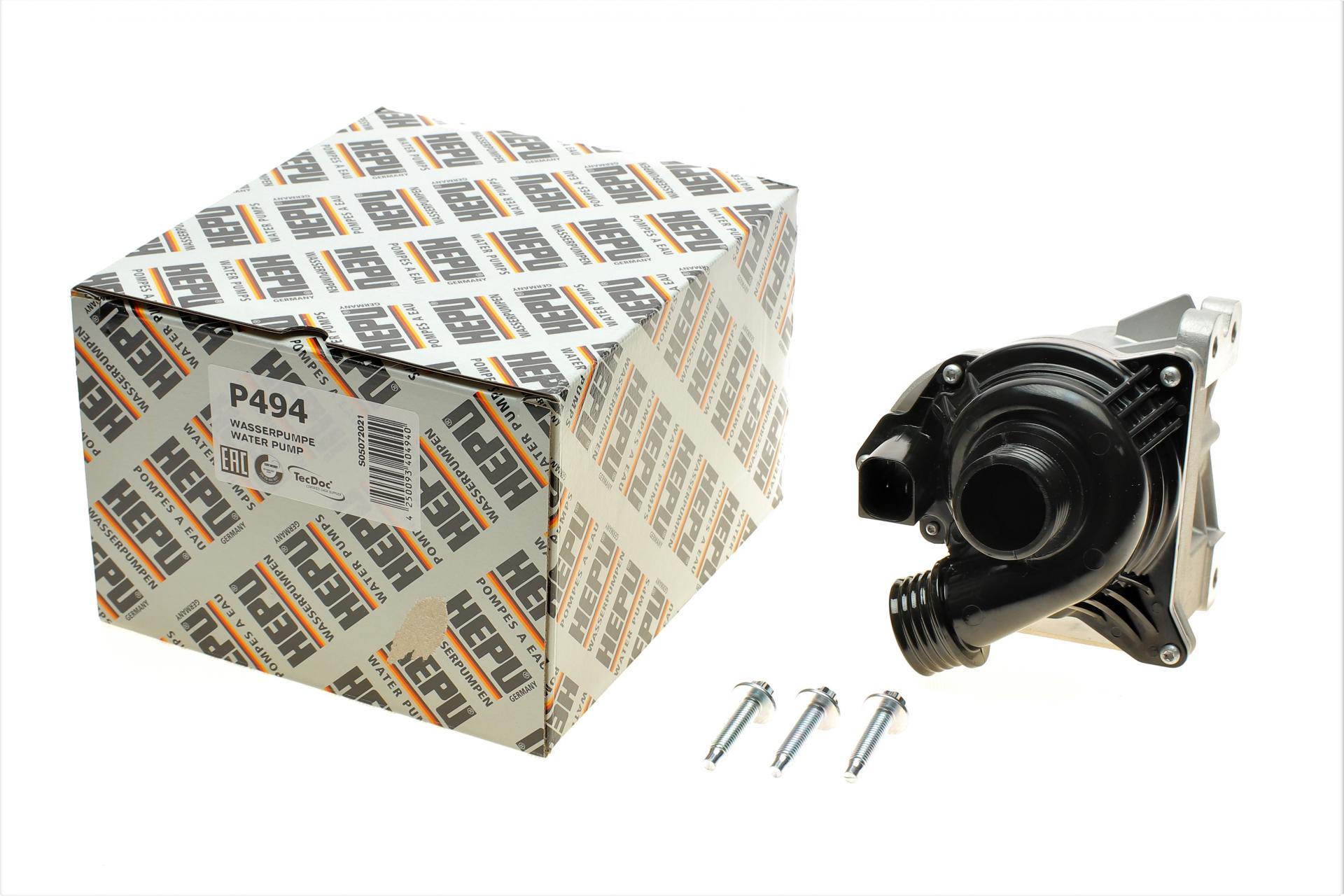Водяная помпа Hepu BMW 3 E90/5 F10/X5 E70/X6 E71/E72 06-16 N55 B30/N54 B30 Aftermarket version (P494)