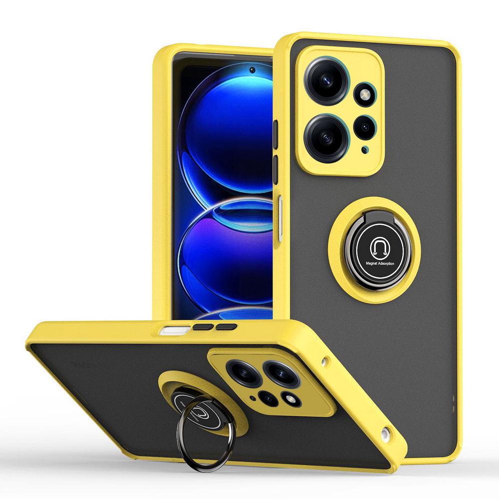 Защитный чехол MatteLuxe Xiaomi Redmi Note 12 4G (с кольцом) Yellow (34250-0A)
