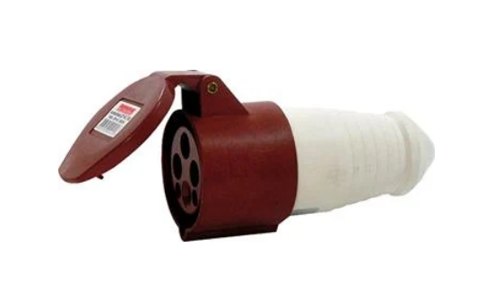 Силовая розетка E.NEXT e.socket.pro.4.16 3P+PE 16А 380 В переносная IP44 Красный (p012017)