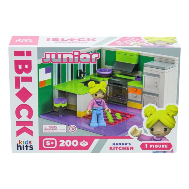 ​Конструктор Iblock Junior Kids hits Кухня Ханны 200 деталей (KH08/001/4)
