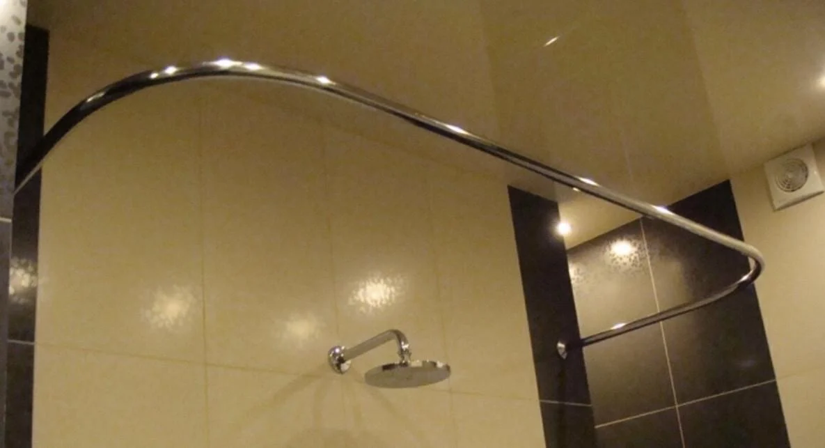 Карниз для ванной Artlend 70х170х70 см П-образная Хром (karn70х170). - фото 4