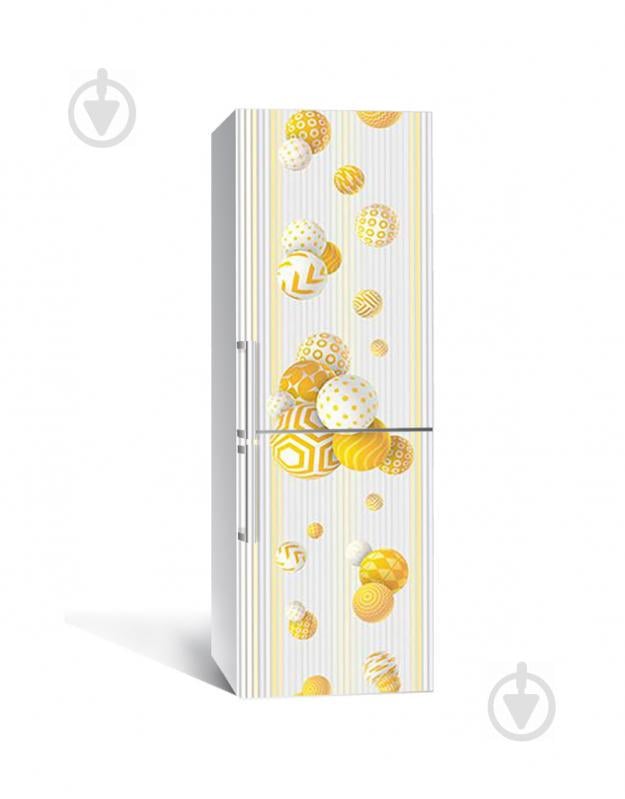 Наклейка на холодильник Zatarga «Шары в узорах» 650х2000 мм виниловая 3Д наклейка декор на кухню самоклеящаяся Наклейка на холодильник Zatarga «Шары в узорах» 650х2000 мм виниловая 3Д наклейка декор на кухню самоклеящаяся