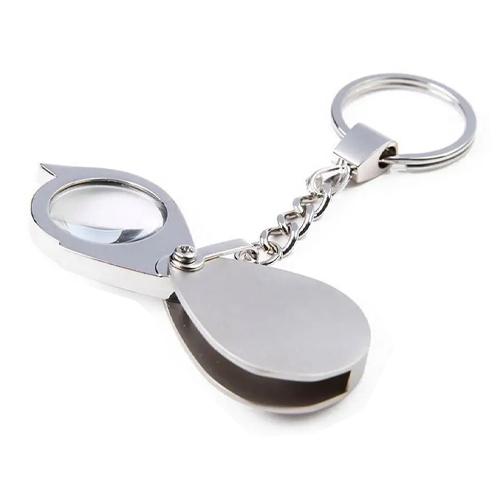 Лупа міні кишенькова 20x брелок лінза скляна Silver (957109) - фото 4 Лупа міні кишенькова 20x брелок лінза скляна Silver (957109) - фото 4