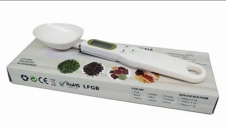 Ложка-весы электронная мерная Digital Spoon Scale с LCD дисплеем до 500 г Белый - фото 2 Ложка-весы электронная мерная Digital Spoon Scale с LCD дисплеем до 500 г Белый - фото 2