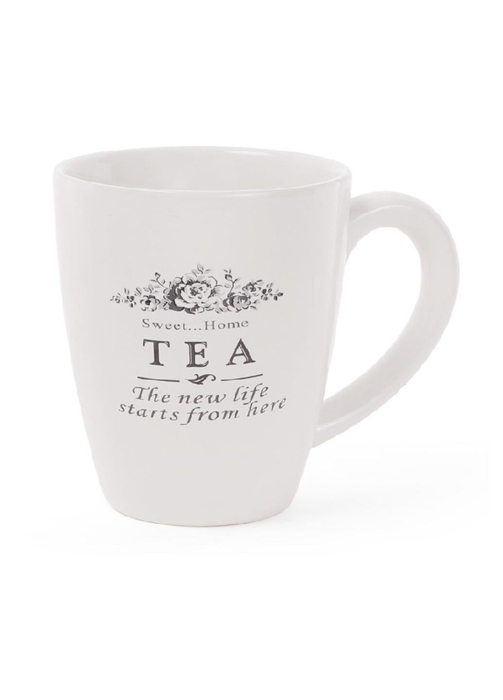 Чашка керамическая BonaDi Sweet Home 450 мл Белый (875-349)