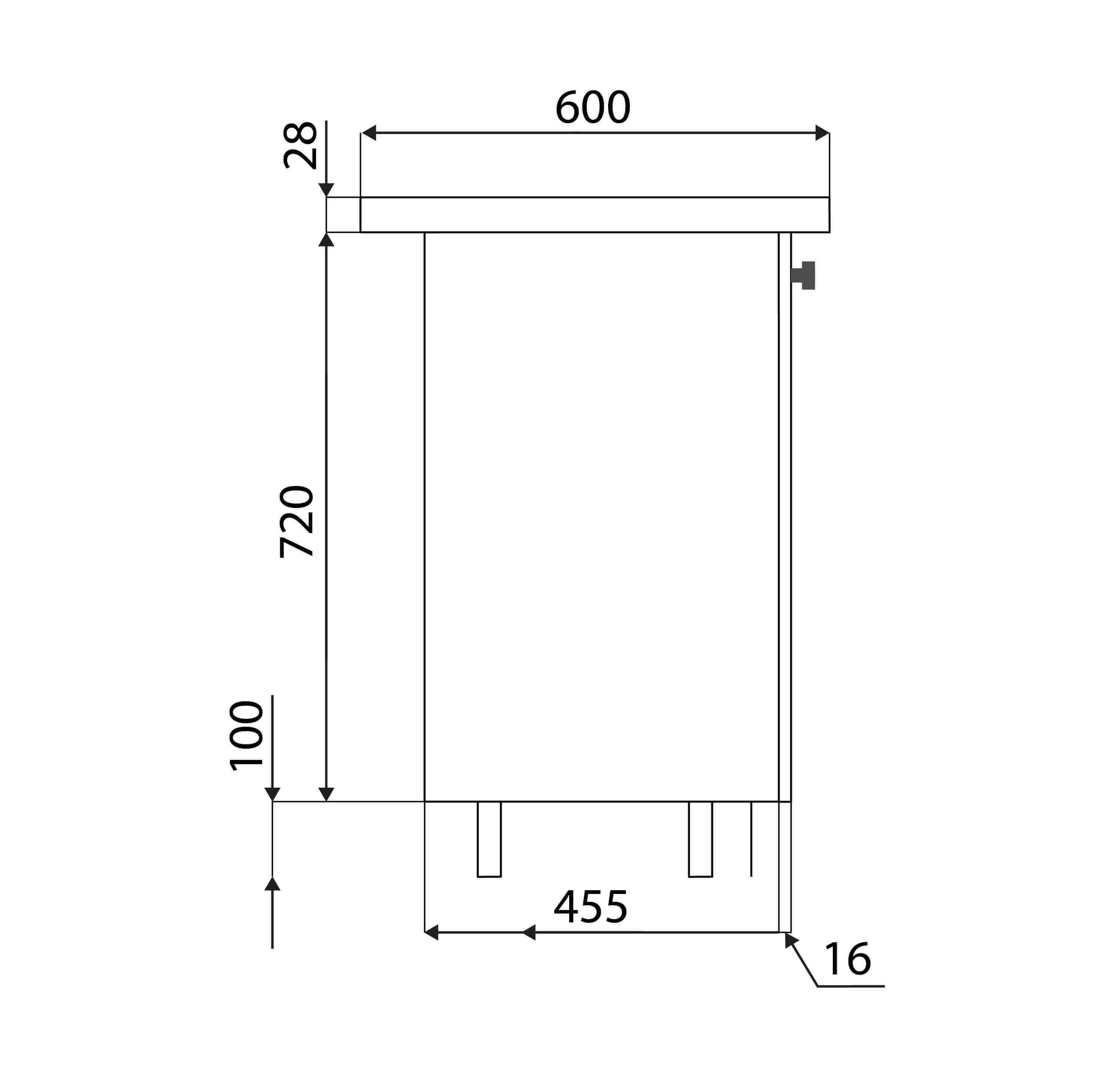 Тумба-мийка дводверна МАКСІ-МЕблі з потовщеною накладною мийкою ширина 500 мм Дуб сонома/Білий гладкий (5103430) - фото 3 Тумба-мийка дводверна МАКСІ-МЕблі з потовщеною накладною мийкою ширина 500 мм Дуб сонома/Білий гладкий (5103430) - фото 3