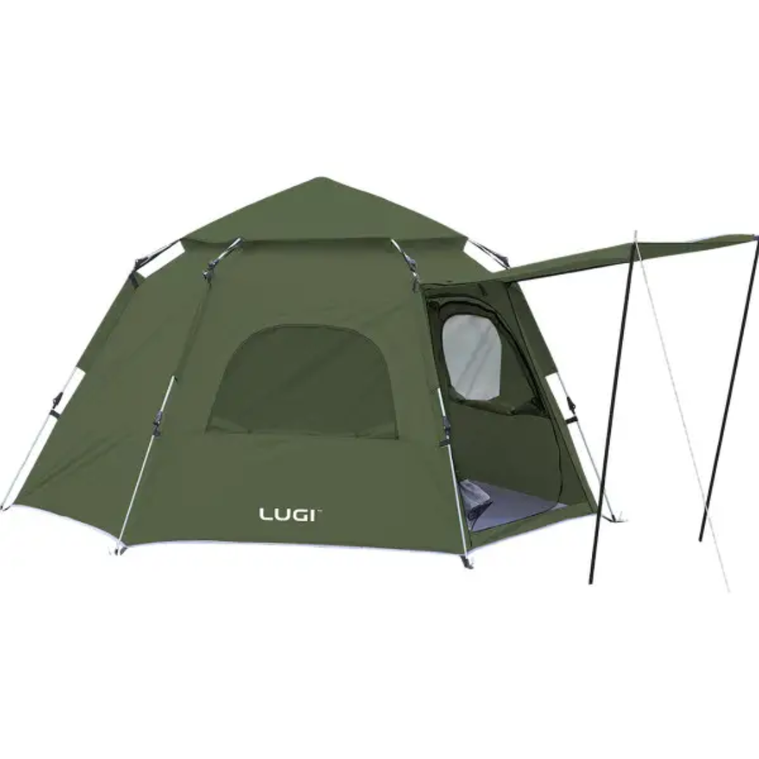 Палатка туристическая шестиугольная трехместная 240х210х130 см