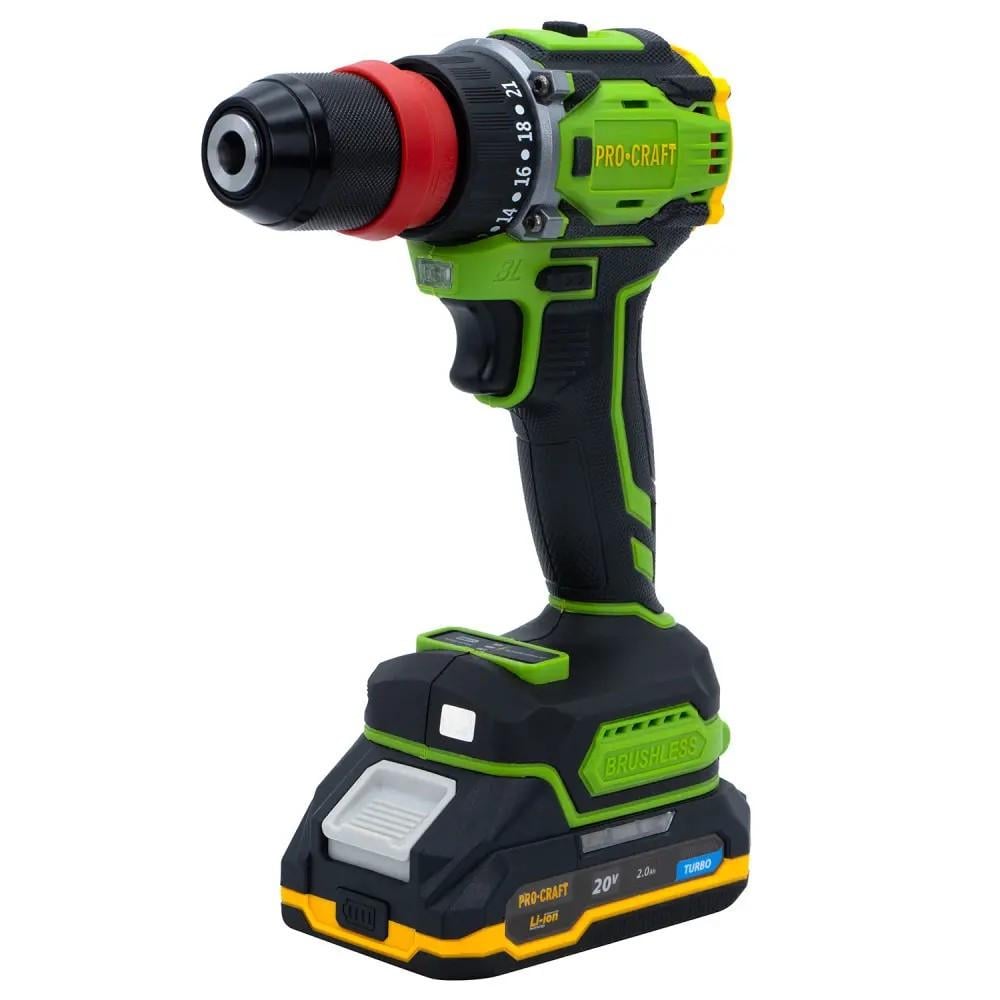 Шуруповерт ProCraft PA-18 Pro DFR з 1 АКБ 2А/г та ЗП