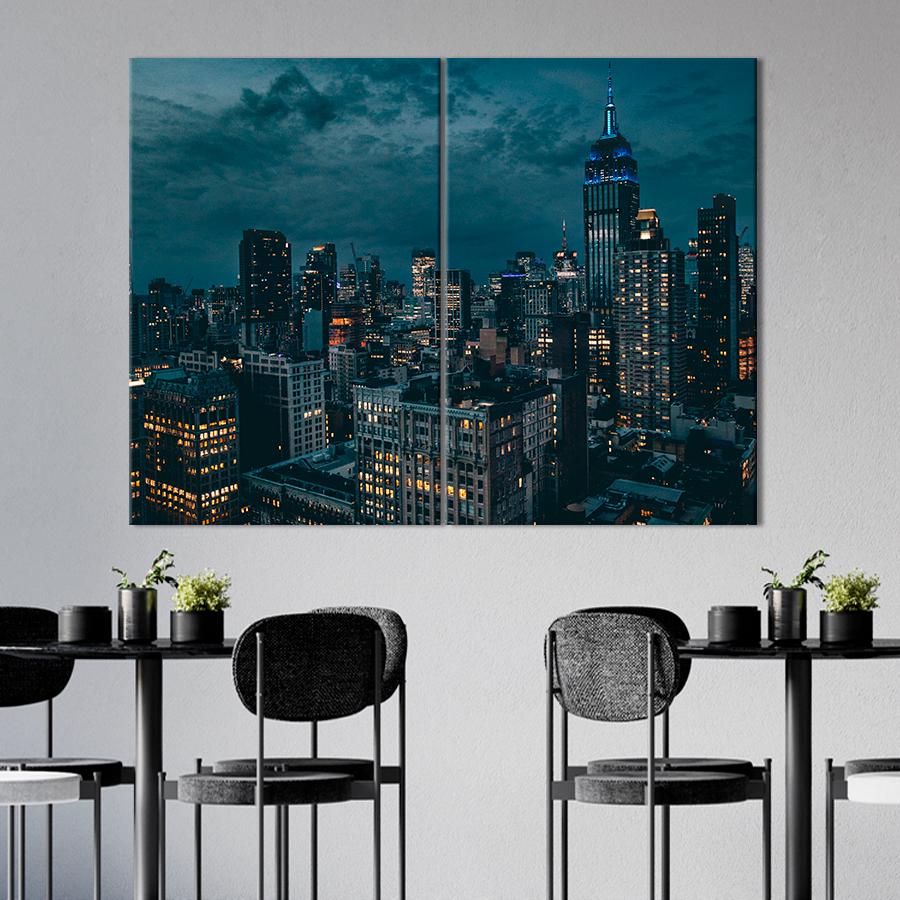 Настенний декор Тёмный Манхэттен 165x122 см (A558-2)
