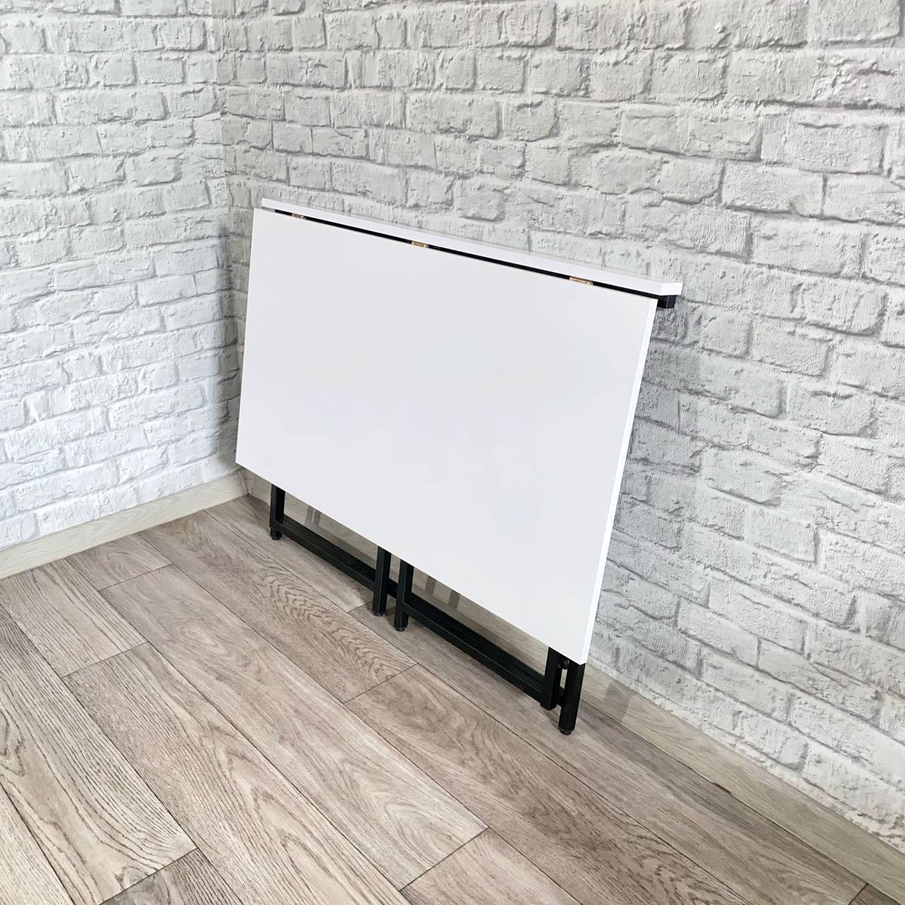 Стол письменный раскладной Krei Компакт 1000х600х750 мм Белый/Черный (ГТ0002.755.03) - фото 6 Стол письменный раскладной Krei Компакт 1000х600х750 мм Белый/Черный (ГТ0002.755.03) - фото 6