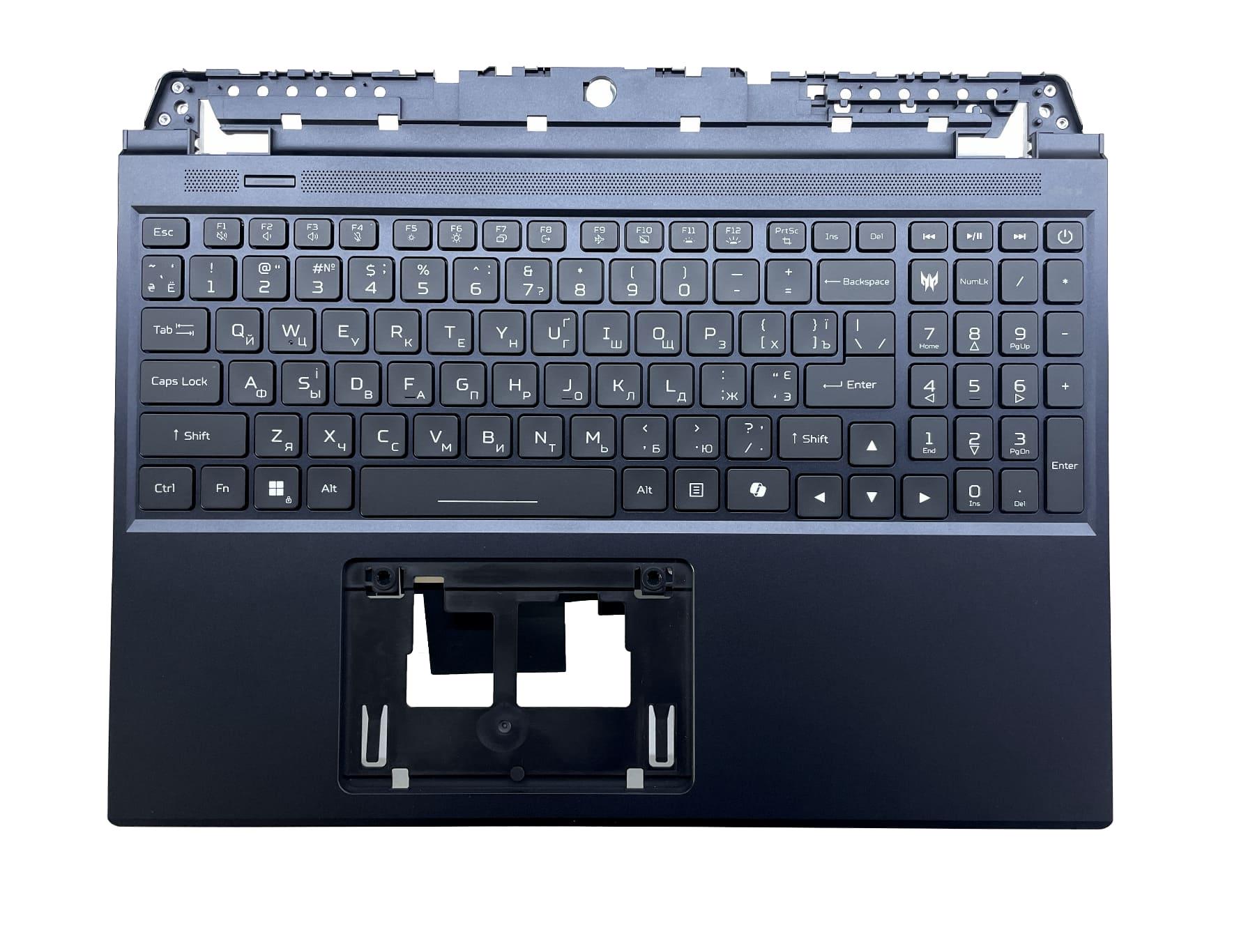 Верхняя панель и клавиатура для ноутбука Acer Predator Helios Neo 16 PHN16-72 (6B.QNNN2.009)