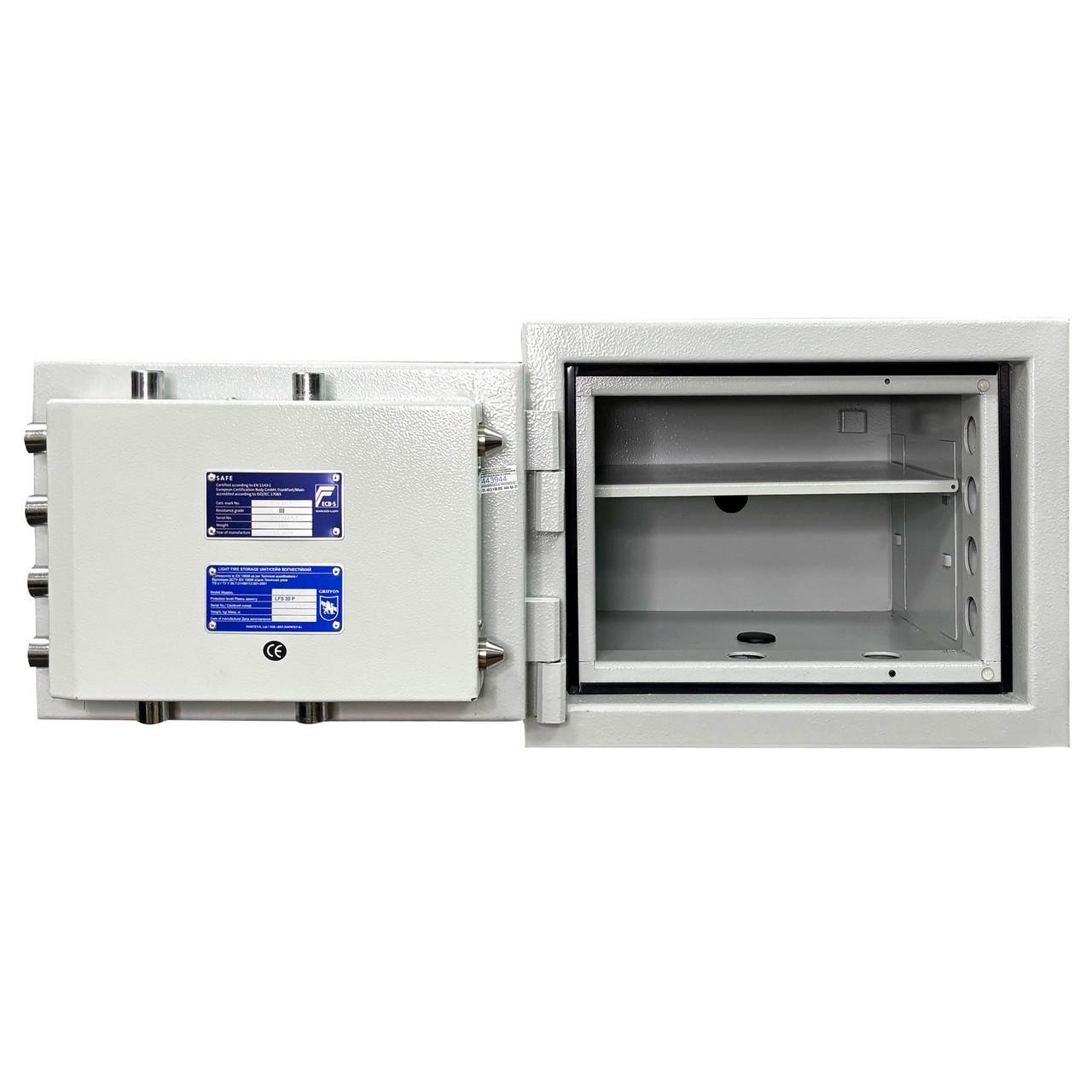 Сейф огневзломостойкий Griffon CLE III.37.E GREY LEFT SIDE (29747388) - фото 5