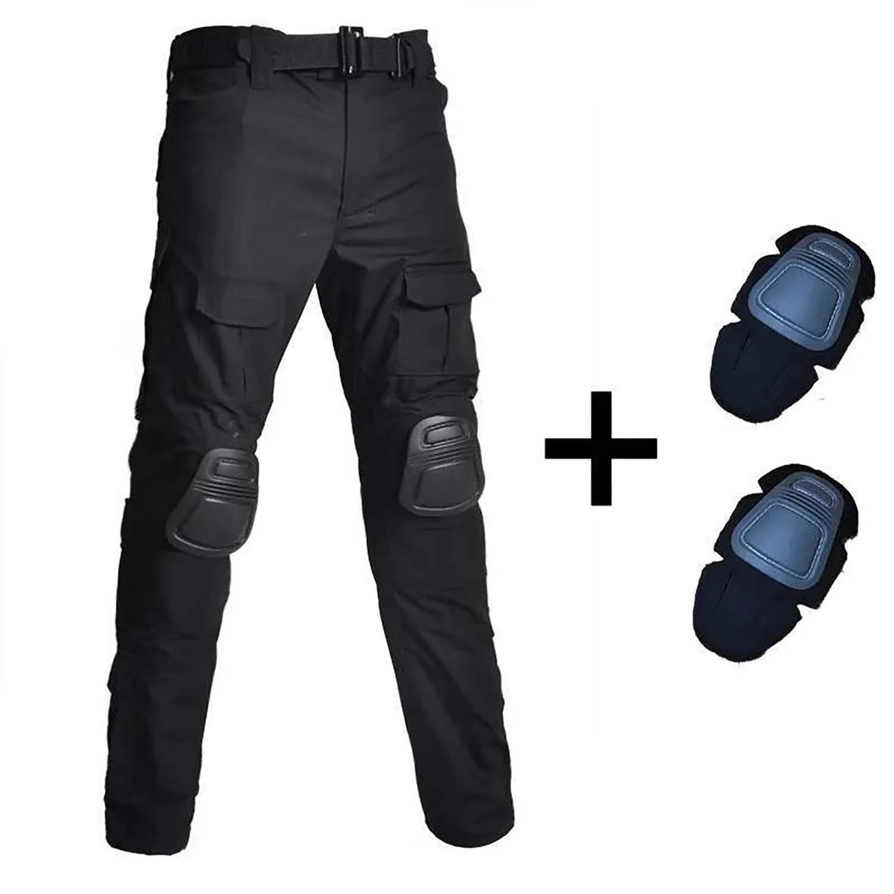 Брюки мужские рипстоп с наколенниками XXL Черный - фото 5