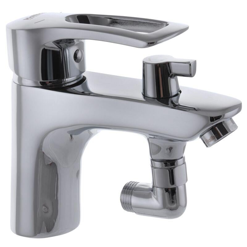 Смеситель для умывальника Haiba Hansberg 001 с выходом для гигиенической лейки (HB0821) Смеситель для умывальника Haiba Hansberg 001 с выходом для гигиенической лейки (HB0821)