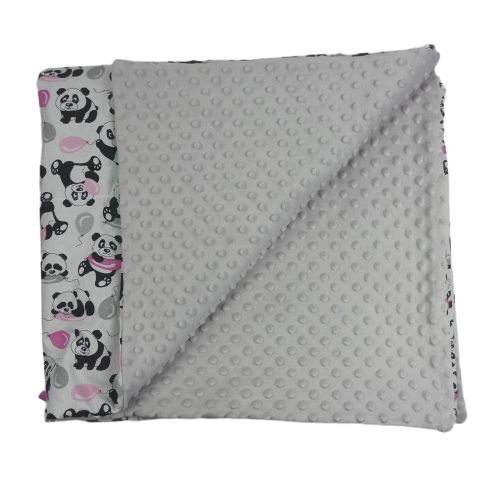 Плед детский Панды с шариками 200х110 см плюш/хлопок (SH-20020-TXBLCOPI-UA-01) Плед детский Панды с шариками 200х110 см плюш/хлопок (SH-20020-TXBLCOPI-UA-01)