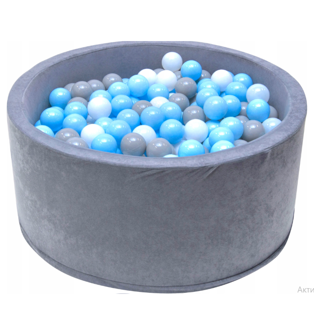 Басейн сухий WELOX 90x40 см 200 кульок Сірий (100906)