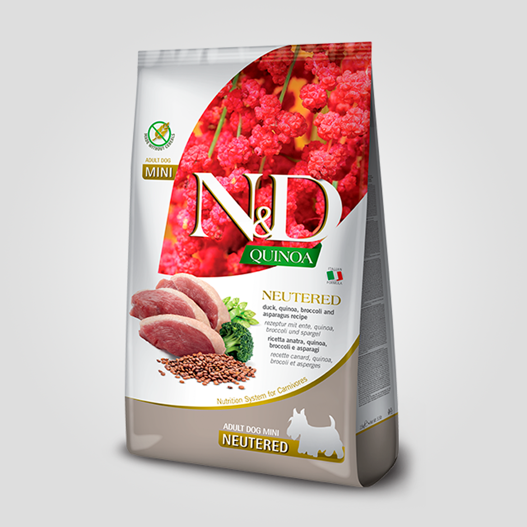 Корм сухой Farmina N&D Quinoa Mini для взрослых стерилизованных собак мелких пород с уткой и киноа 7 кг (20504068)