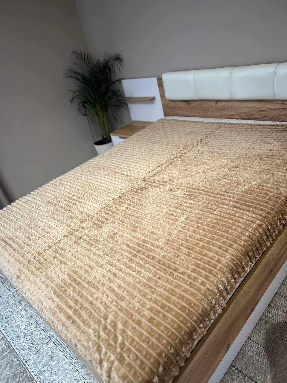 Плед Крокодил 150х200 см Бежевый (Д-al-krokodil-002) - фото 1