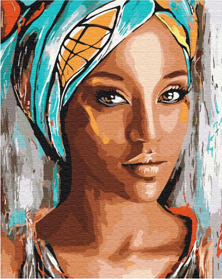 Картина по номерам Brushme Портрет африканской женщины 40х50 см (BS51956)