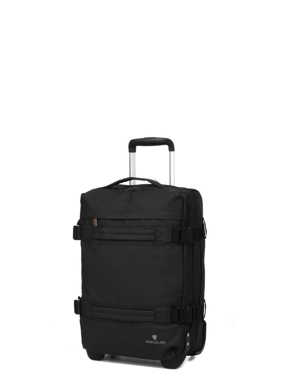 Дорожная сумка на колесах малыйа Worldline S 50x35x20 см 35 л 2,2 кг Черный (853-50)
