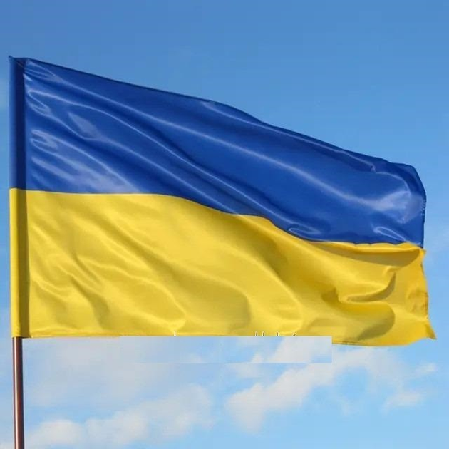 Флаг Украины атласный во флагшток 90х140 см (28410776) Флаг Украины атласный во флагшток 90х140 см (28410776)
